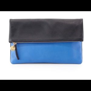 Clare V. Black & blue leather bag